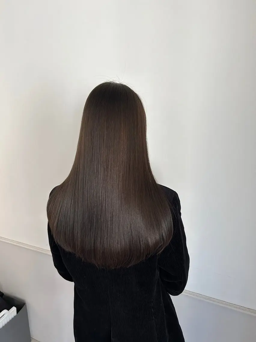 ロング カット 縮毛矯正 トリートメント 瀬戸 昭秀のヘアスタイル