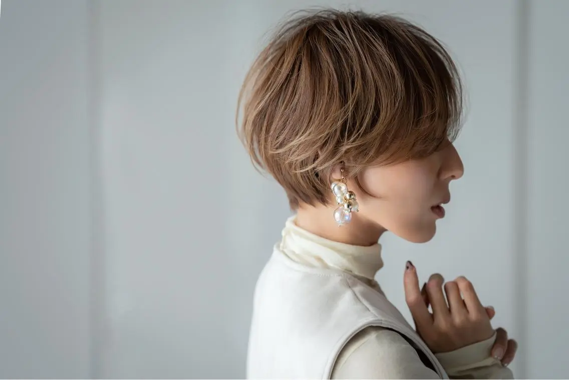 ショート カラー クロスパーマ松永裕久 似合わせカットのヘアスタイル