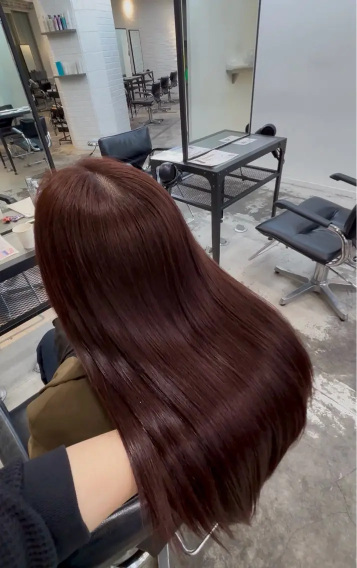 ロング カラー ブラウンカラー ヘアカラー トリートメント ダメージレス艶髪 🦋MISAKI🦋のヘアスタイル