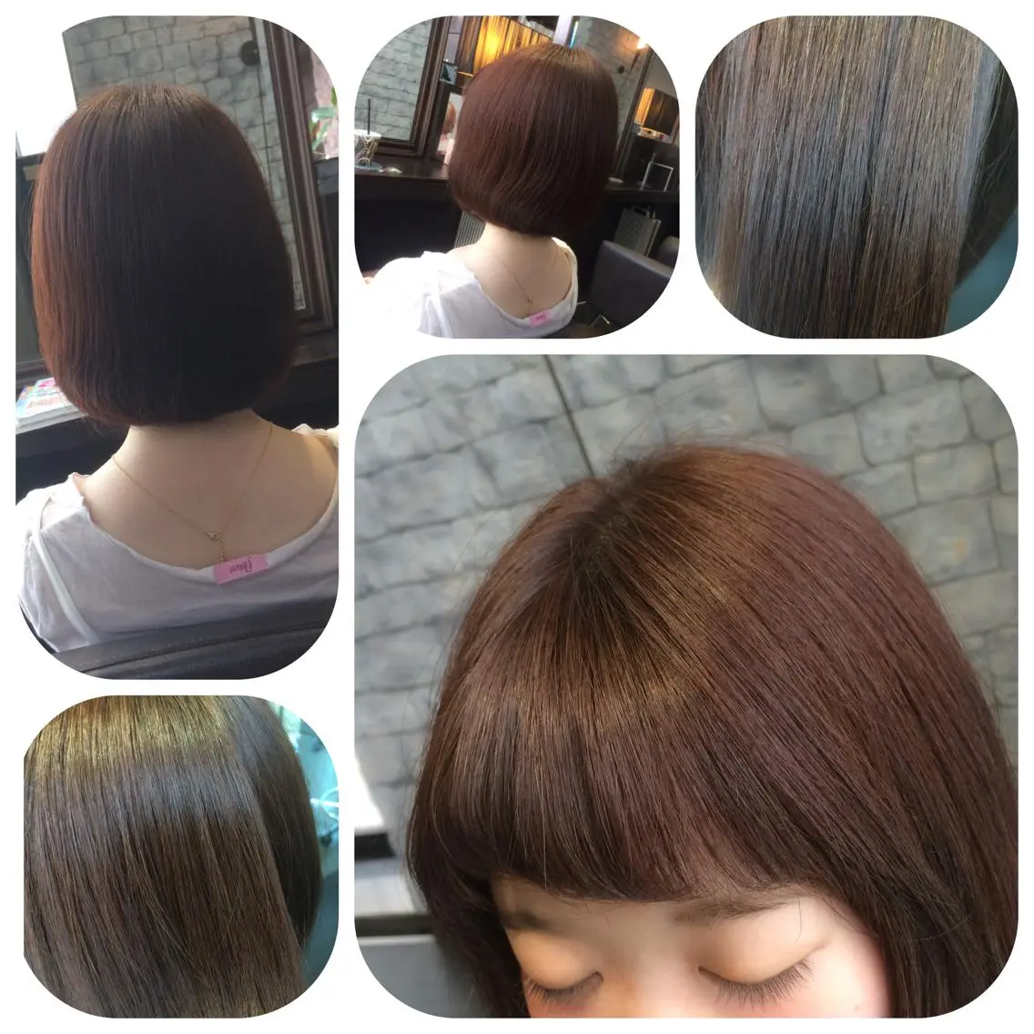 ショート カラー ブラウンカラー トリートメント 今井 三智也のヘアスタイル