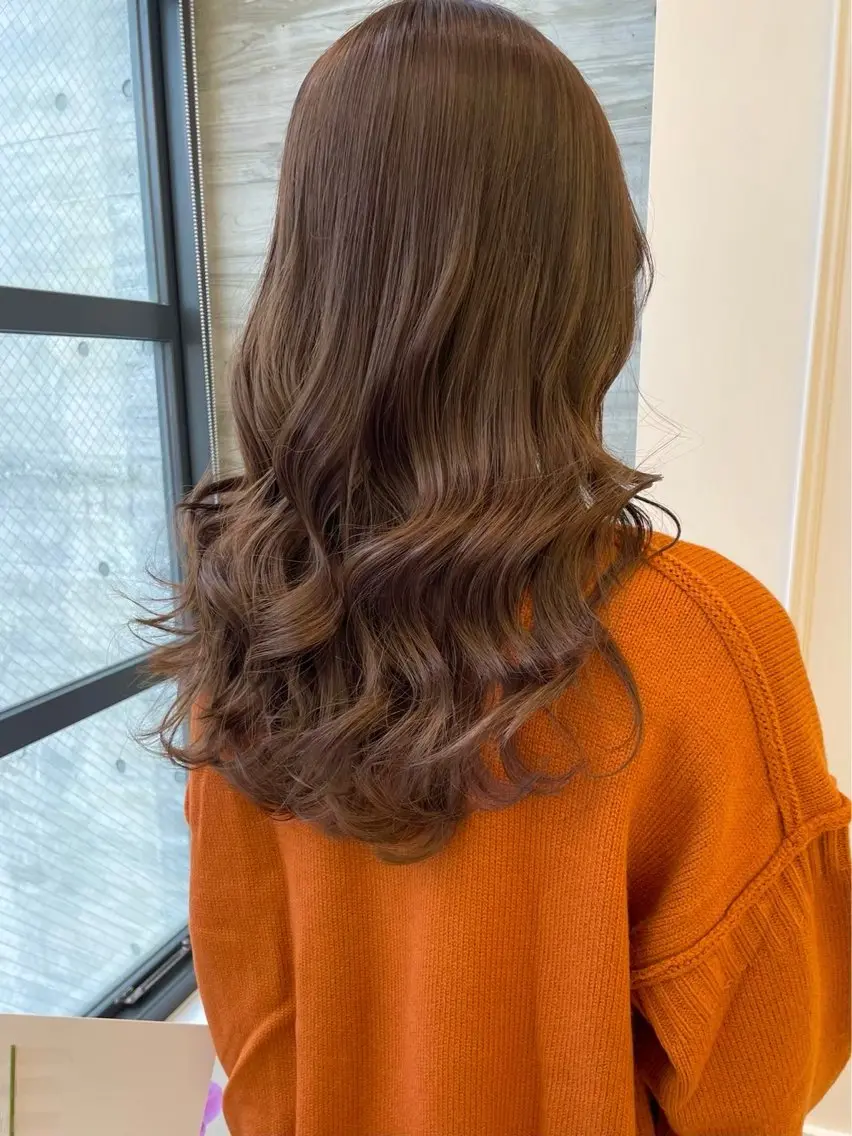 ロング カラー ヘアカラー ParveMix🍀 藤原愛未のヘアスタイル