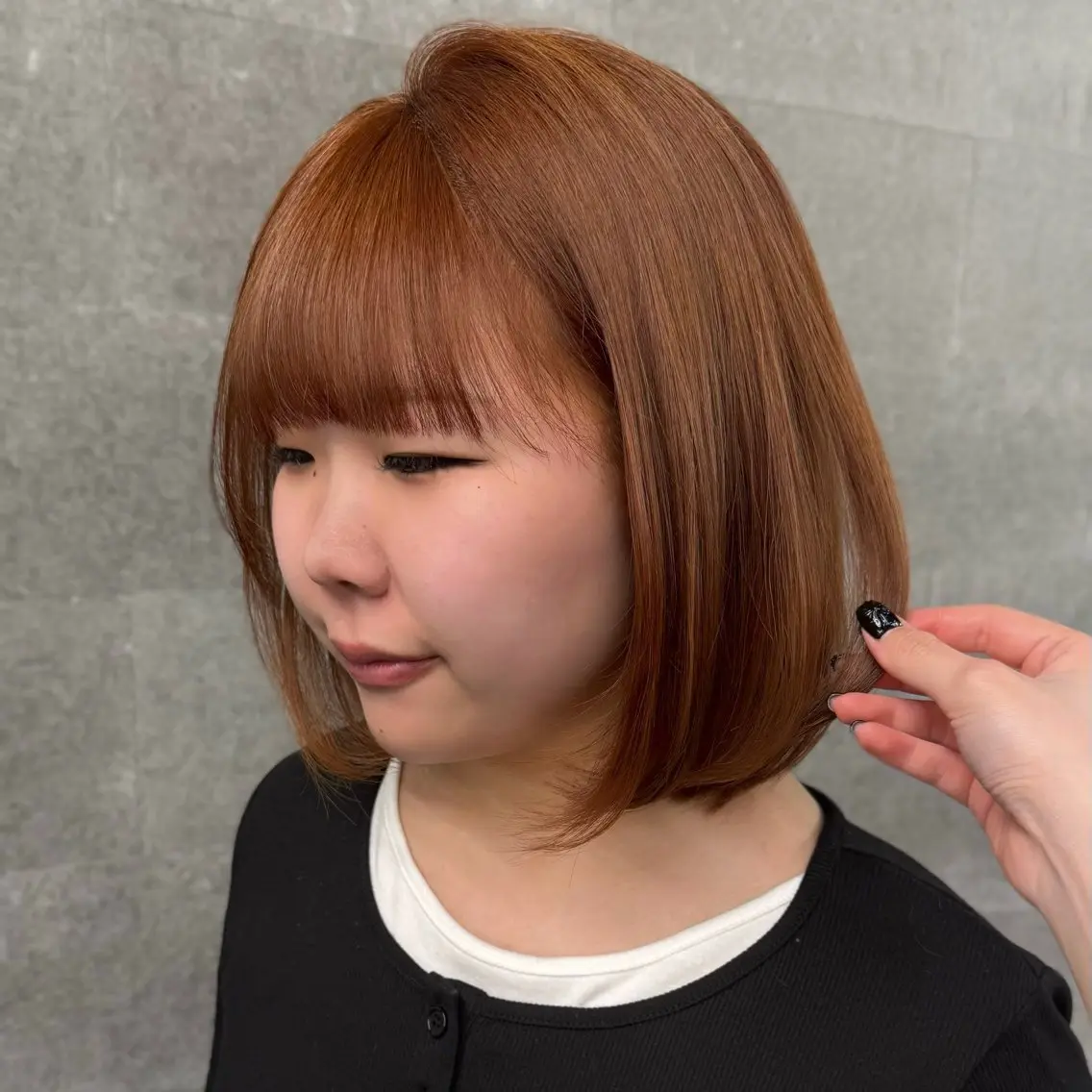 ショート カラー オレンジ ヘアカラー 韓国ヘア🎀/ 艶カラー️🩵ココネのヘアスタイル