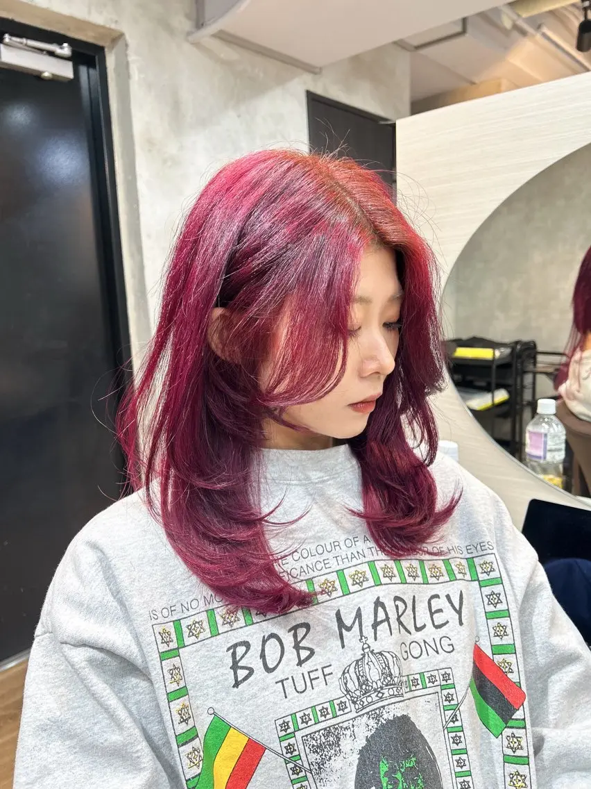 セミロング 心斎橋ヘアカラー 海外ﾚｲﾔｰ/マリナのヘアスタイル