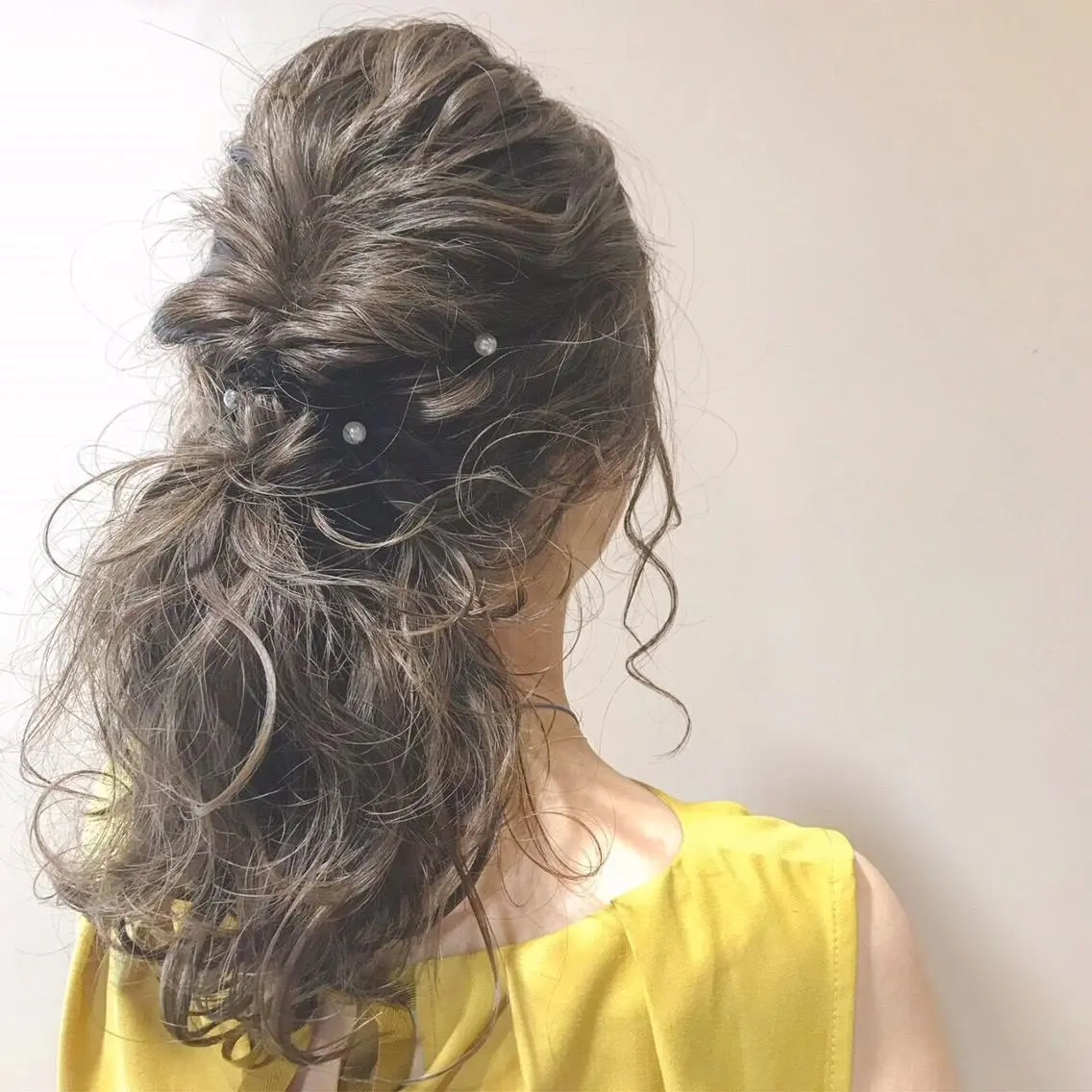 ロング カラー ヘアアレンジ グレージュ TAKA 【髪質改善】のヘアスタイル