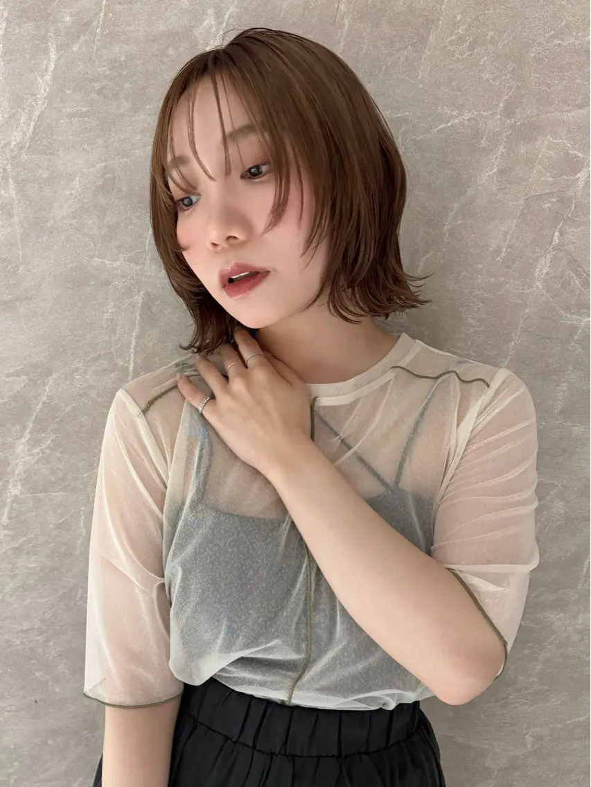 ショート カット ヘアカラー トリートメント 髪質改善/ボブ レイヤー/今城愛友花のヘアスタイル