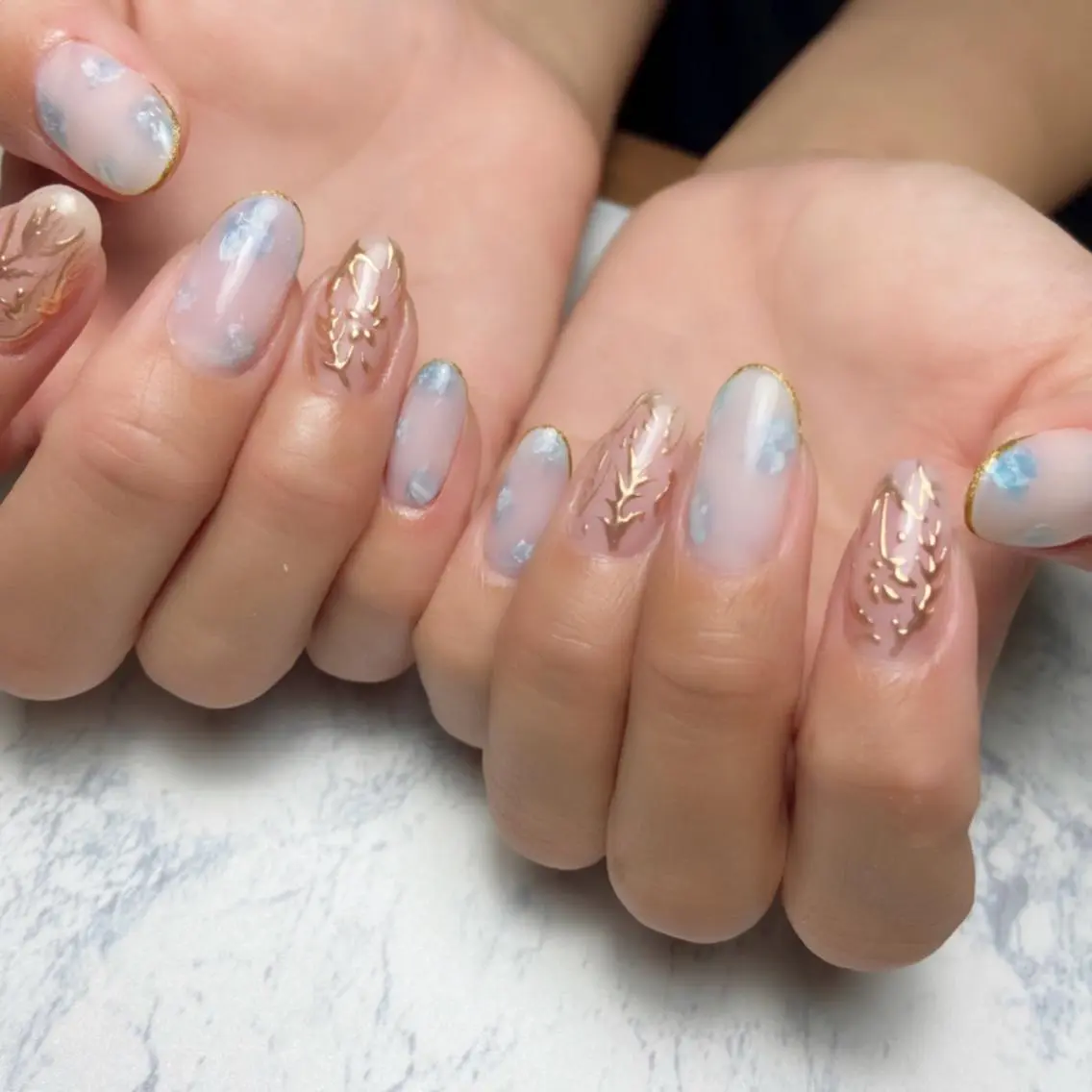 ネイル フラワーネイル ニュアンスネイル Hashimoto .のエステ・リラクイメージ