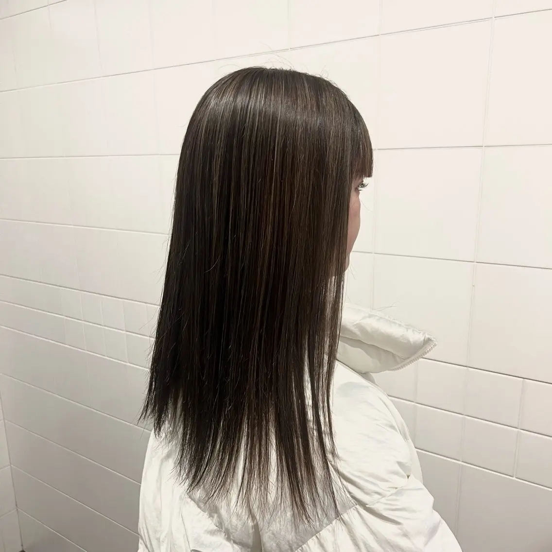 セミロング カラー ヘアアレンジ ハイライトカラー ハイライト honen RUKAのヘアスタイル