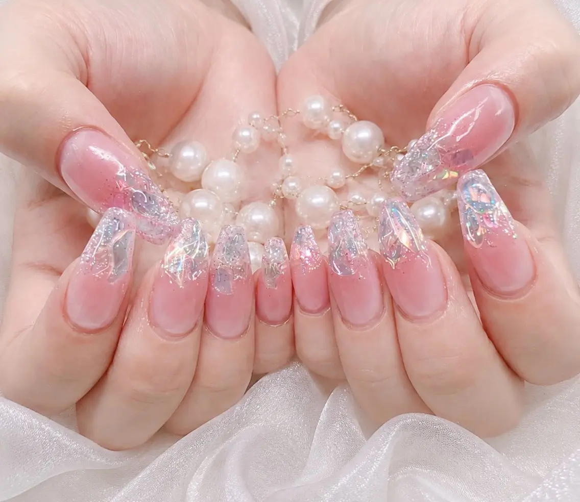 ネイル ANGILA ネイル¨̮S*Y*Kのネイルデザイン