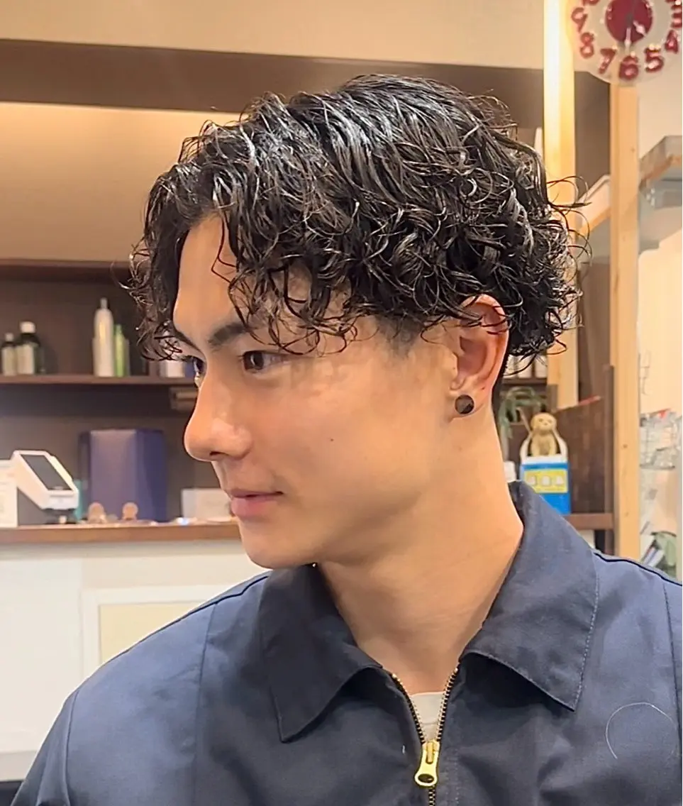 パーマ メンズ メンズパーマ スペインカール カット パーマ 年間2000名担当◎ パーマ職人/仲原佑樹のヘアスタイル