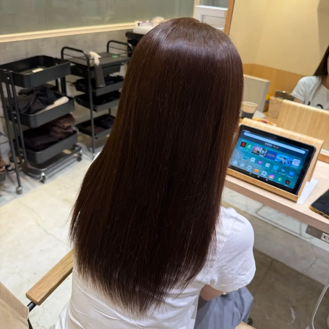 カラー 透明感カラー 田村 結依花のヘアスタイル