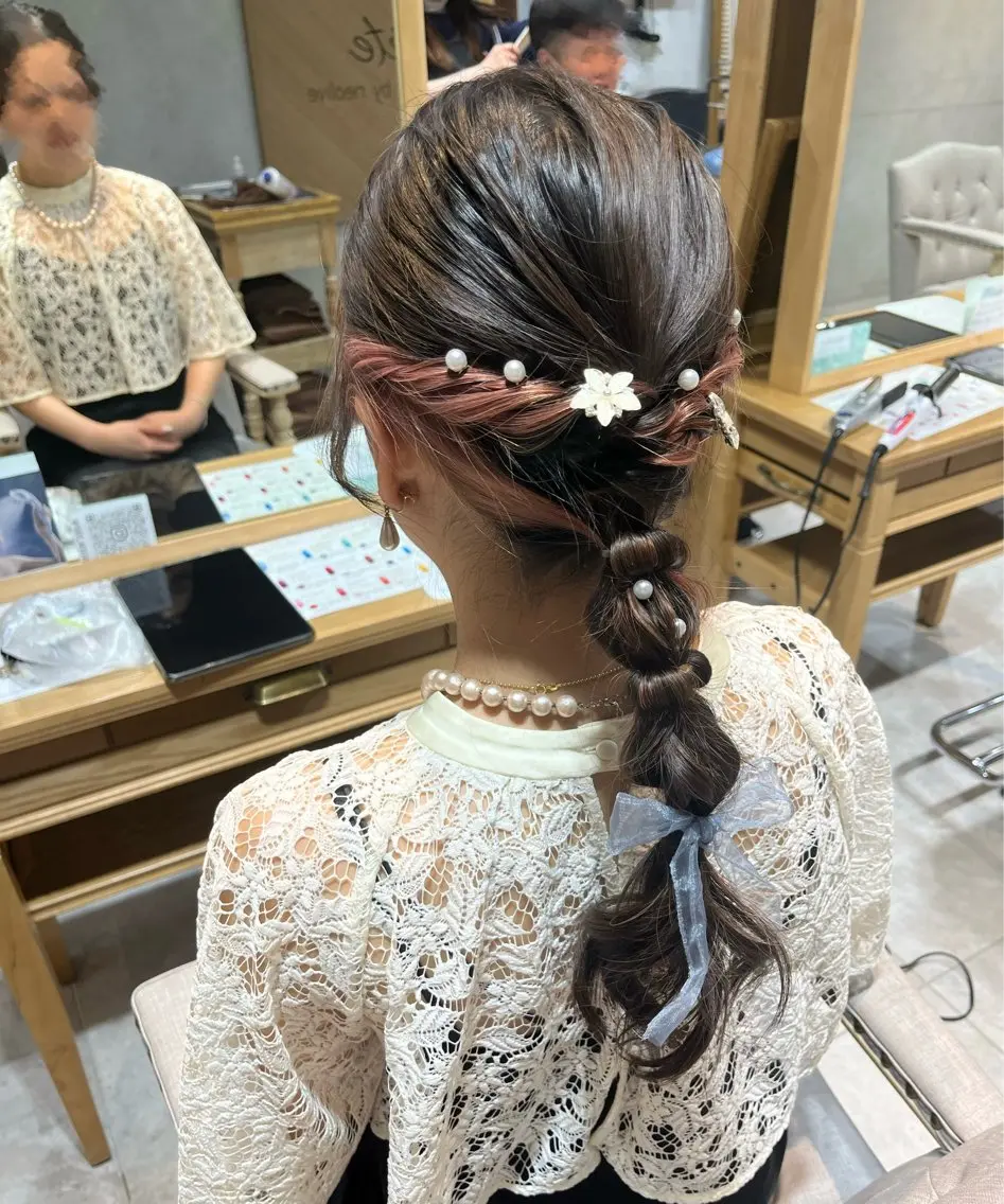 セミロング ヘアセット 酒井 彩希のヘアスタイル