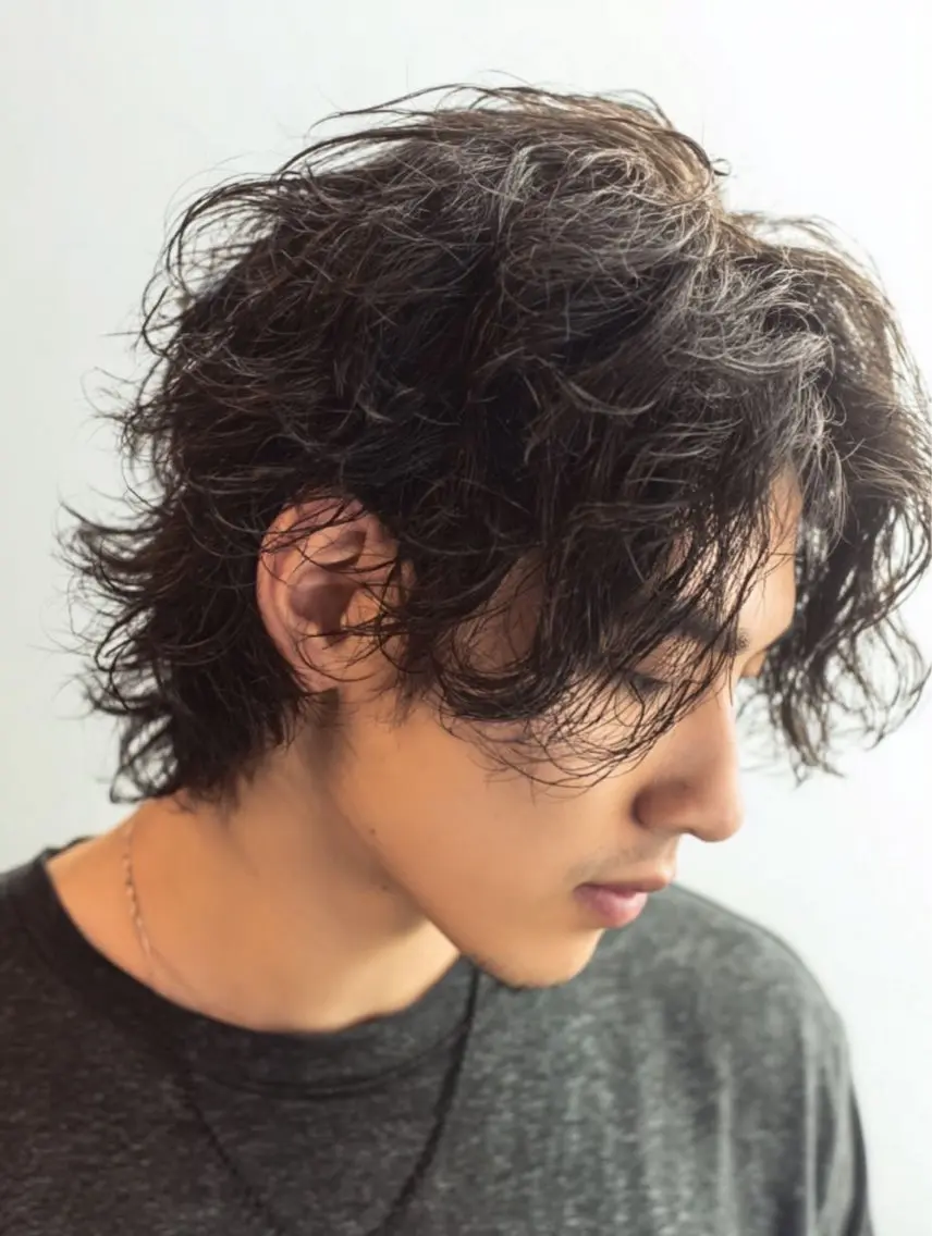 ミディアム パーマ メンズ ✨メンズ特化 中村祐輔のヘアスタイル