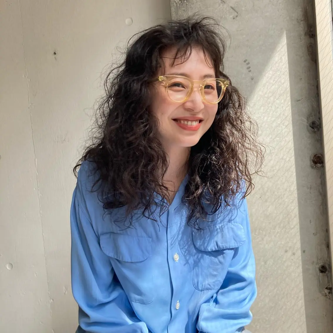 ロング パーマ ショートボブ アッシュ パープルカラー イエローカラー ボブ 🌈圧倒的デザイン力 内井省吾のヘアスタイル