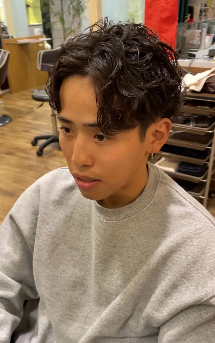 パーマ メンズ カット パーマ 🐸鈴木 綾乃🐸のヘアスタイル