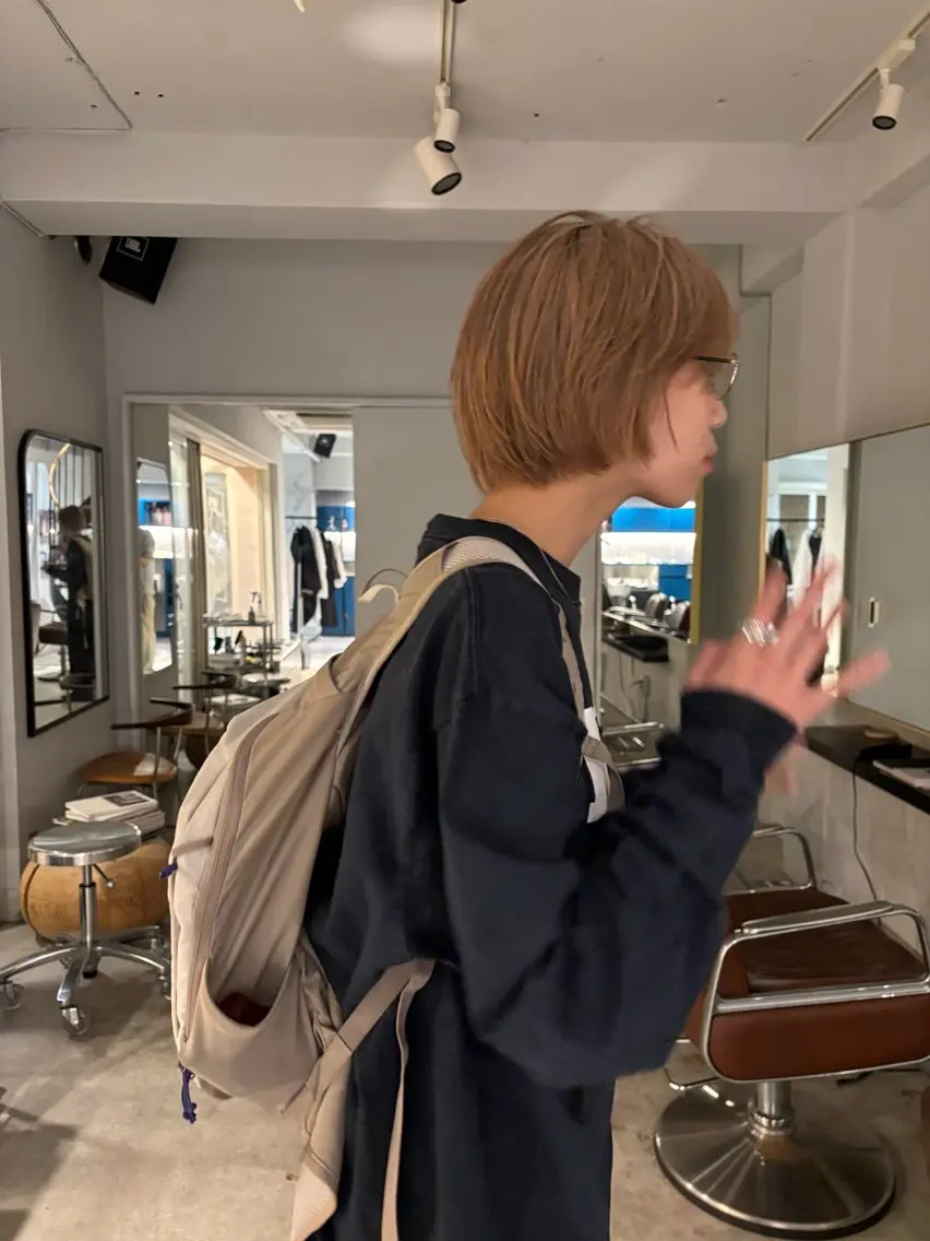 ショート ボブ カット ヘアカラー トリートメント 田中 隼斗のヘアスタイル