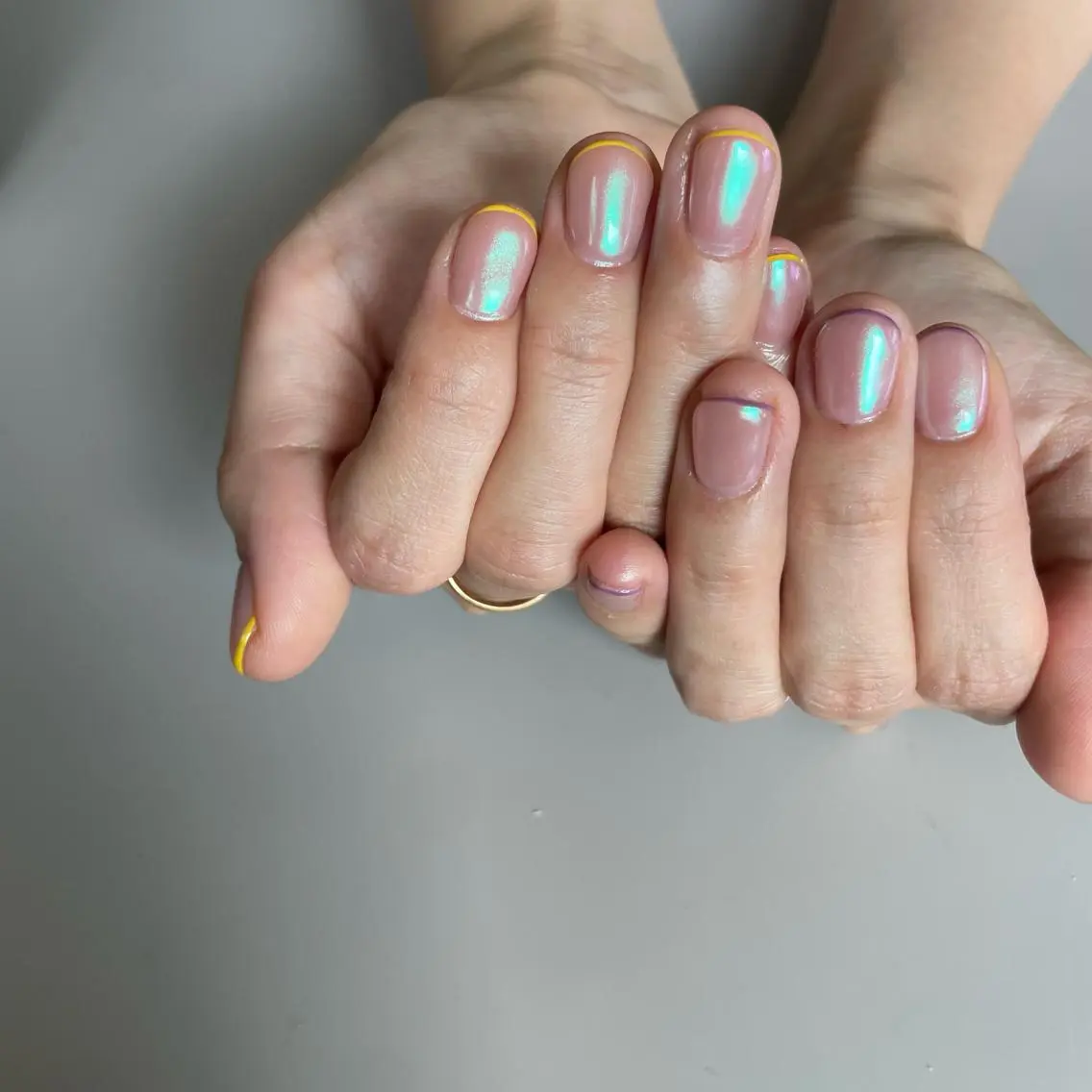 ネイル フレンチネイル ハンドネイル ハンドケア freex nail /ニュアンス/個性派のネイルデザイン