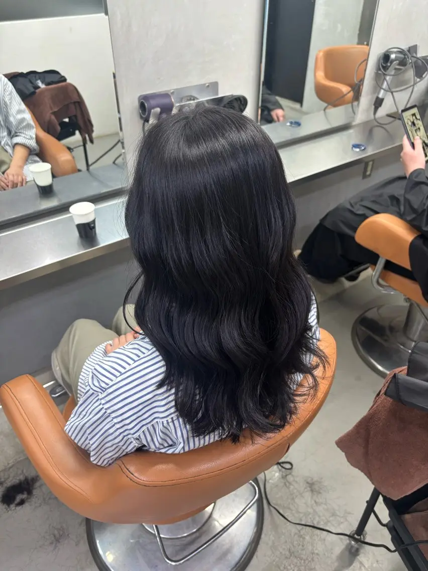 ミディアム ヘアアレンジ プルエクステ ミディアムパーマ ボブ エクステ ハイライト カット ヘアカラー トリートメント 透明感ハイトーン カラー🦋🌧希咲のヘアスタイル