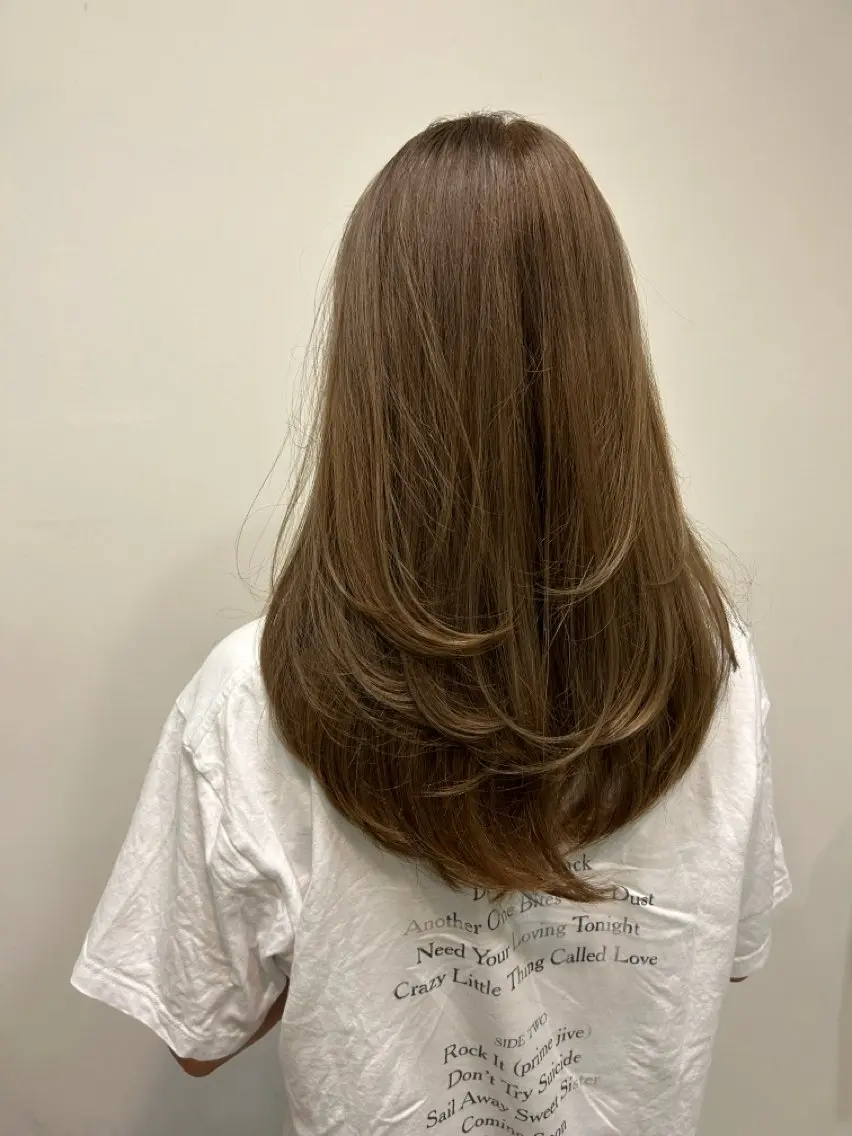 セミロング 清本 耕介のヘアスタイル