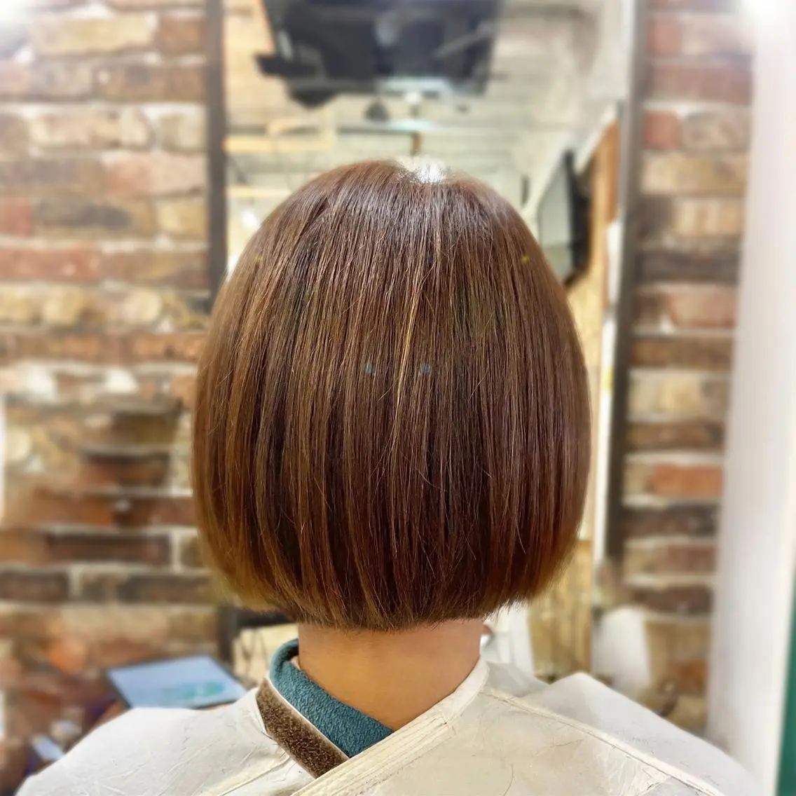 ショート 酸性ストレート 髪質改善ストレート 脱白髪染め　yukaのヘアスタイル