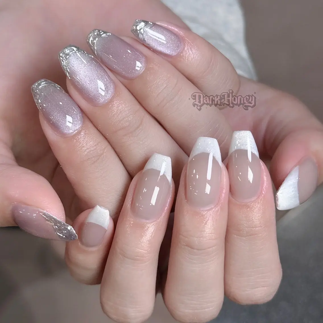 ネイル ハンドネイル Dark honey スカルプ専門原宿店のネイルデザイン