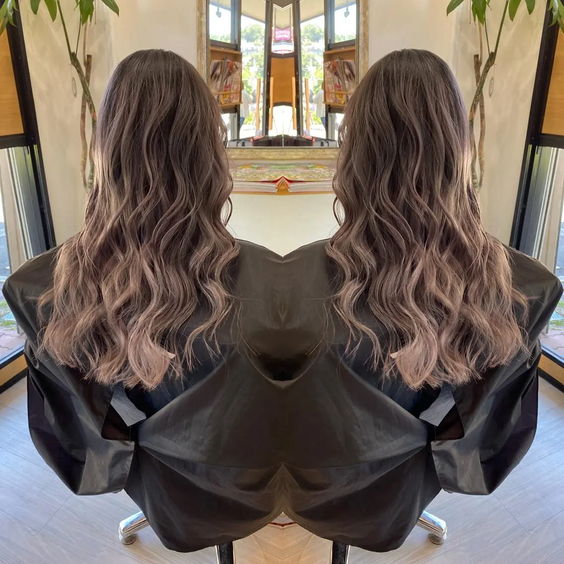 セミロング ashida yuukiのヘアスタイル