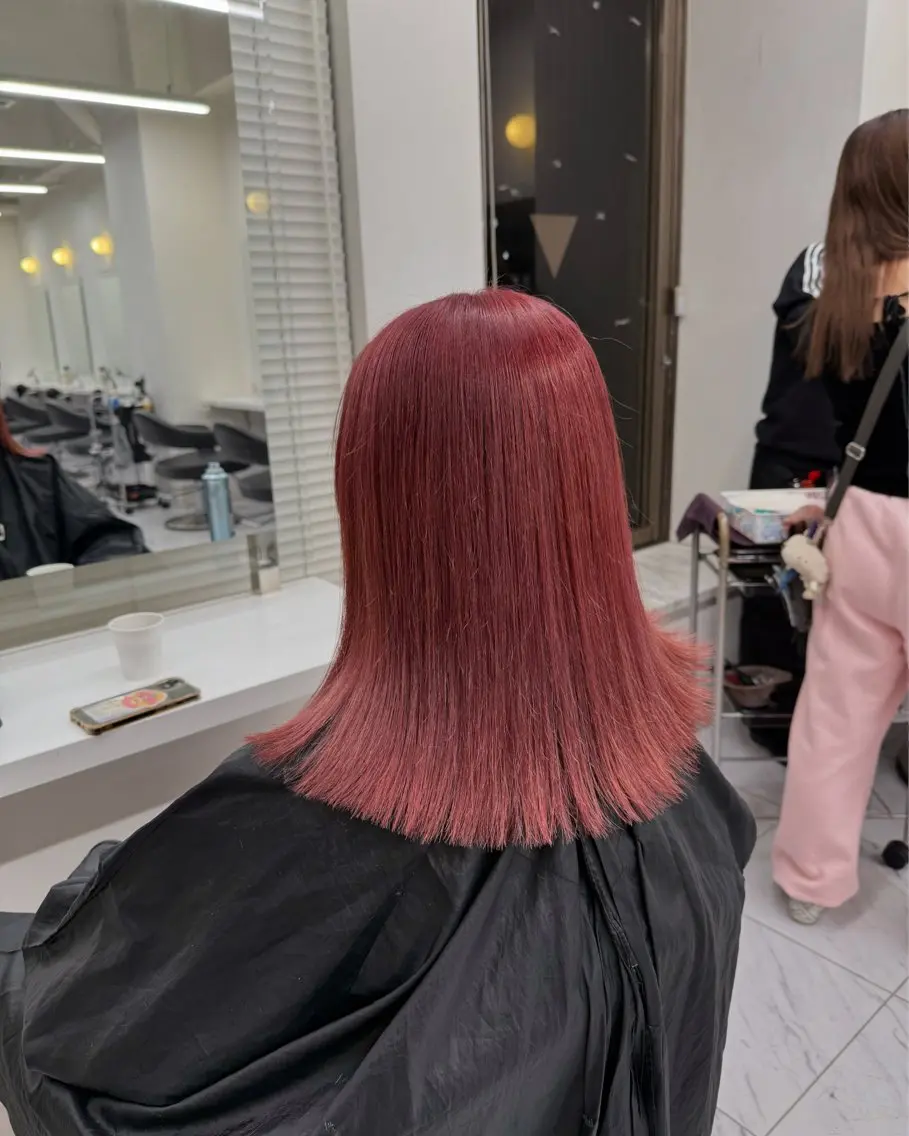 ミディアム カラー ヘアアレンジ ヘアカラー トリートメント ヘアセット 💗横浜美容室 💗HARUNAのヘアスタイル