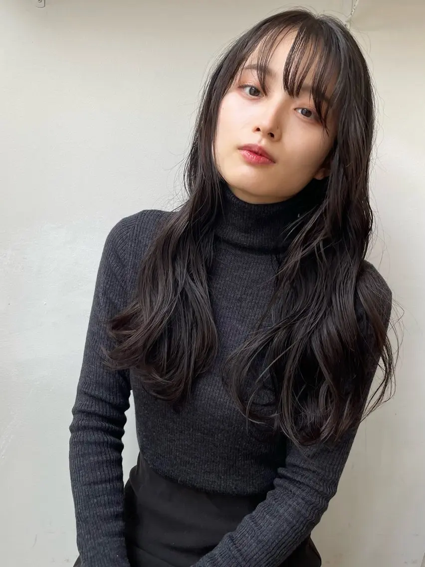 ロング カラー 透明感カラー レイヤーカット 原宿/ケパーマ 🧺ユウマのヘアスタイル