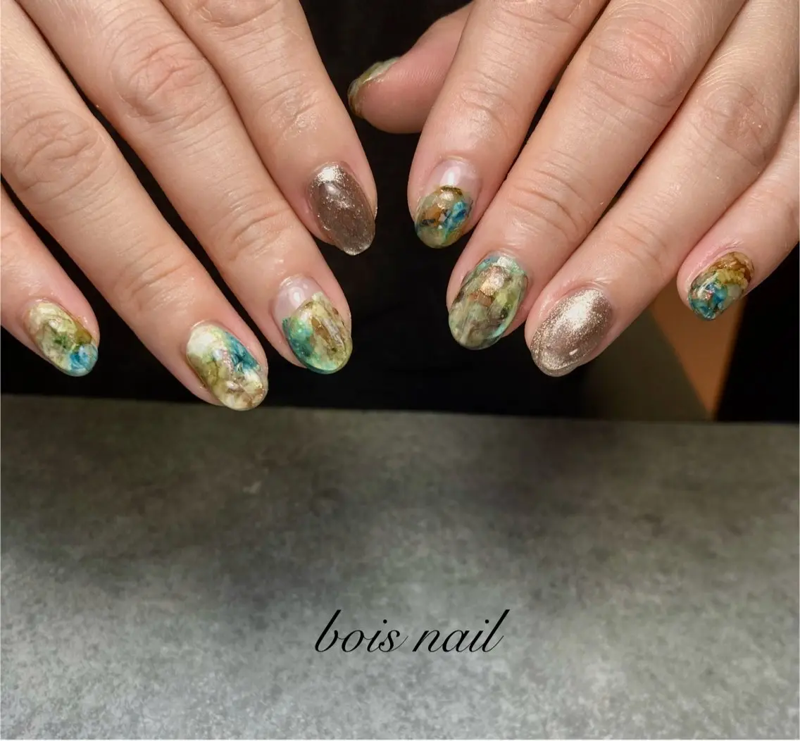 ネイル ハンドネイル bois nail ボワネイル北巽のネイルデザイン