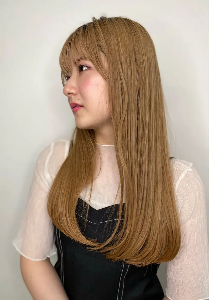 ロング カラー パーマ ロング 似合わせ✨透明感🫧 佐藤優斗のヘアスタイル