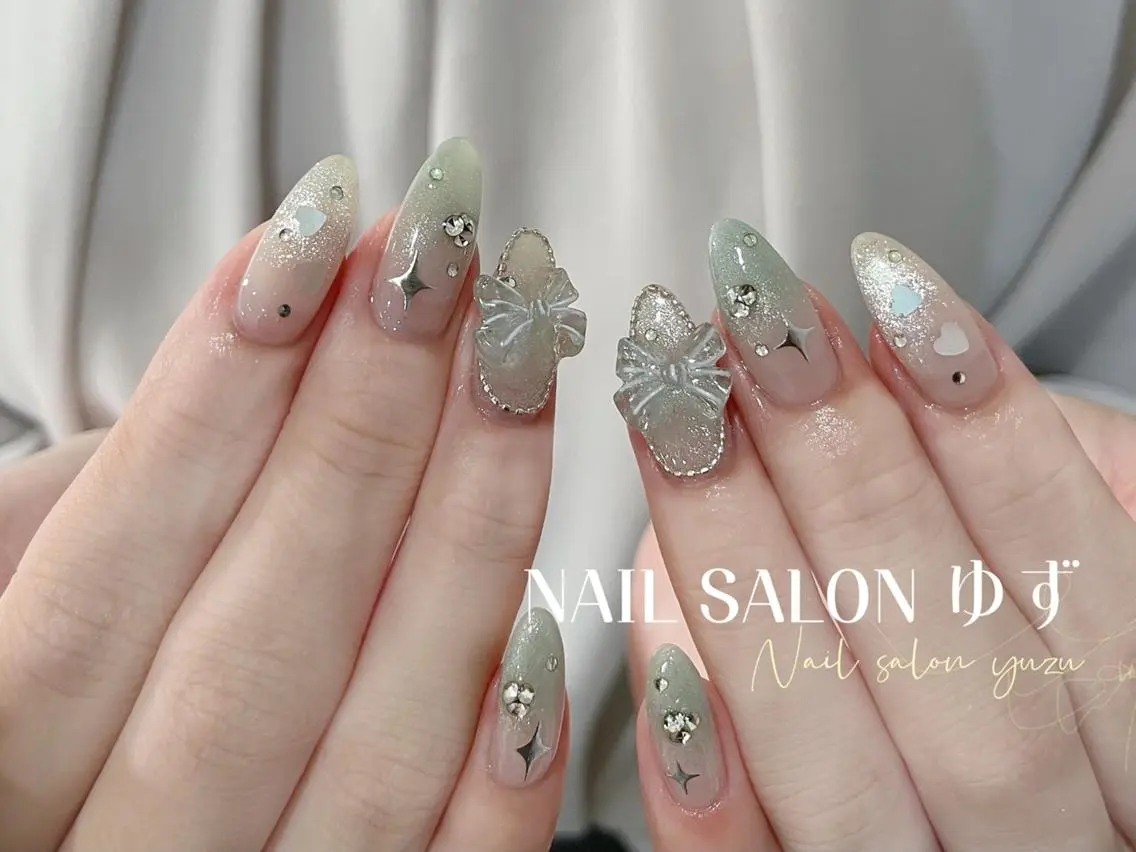 ネイル ハンドネイル MAKI💚💚💚 秋葉原.のネイルデザイン