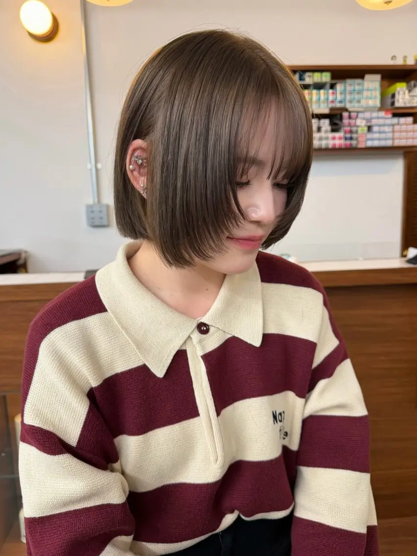 ミディアム カラー 大阪梅田/ イマムラミヅキのヘアスタイル