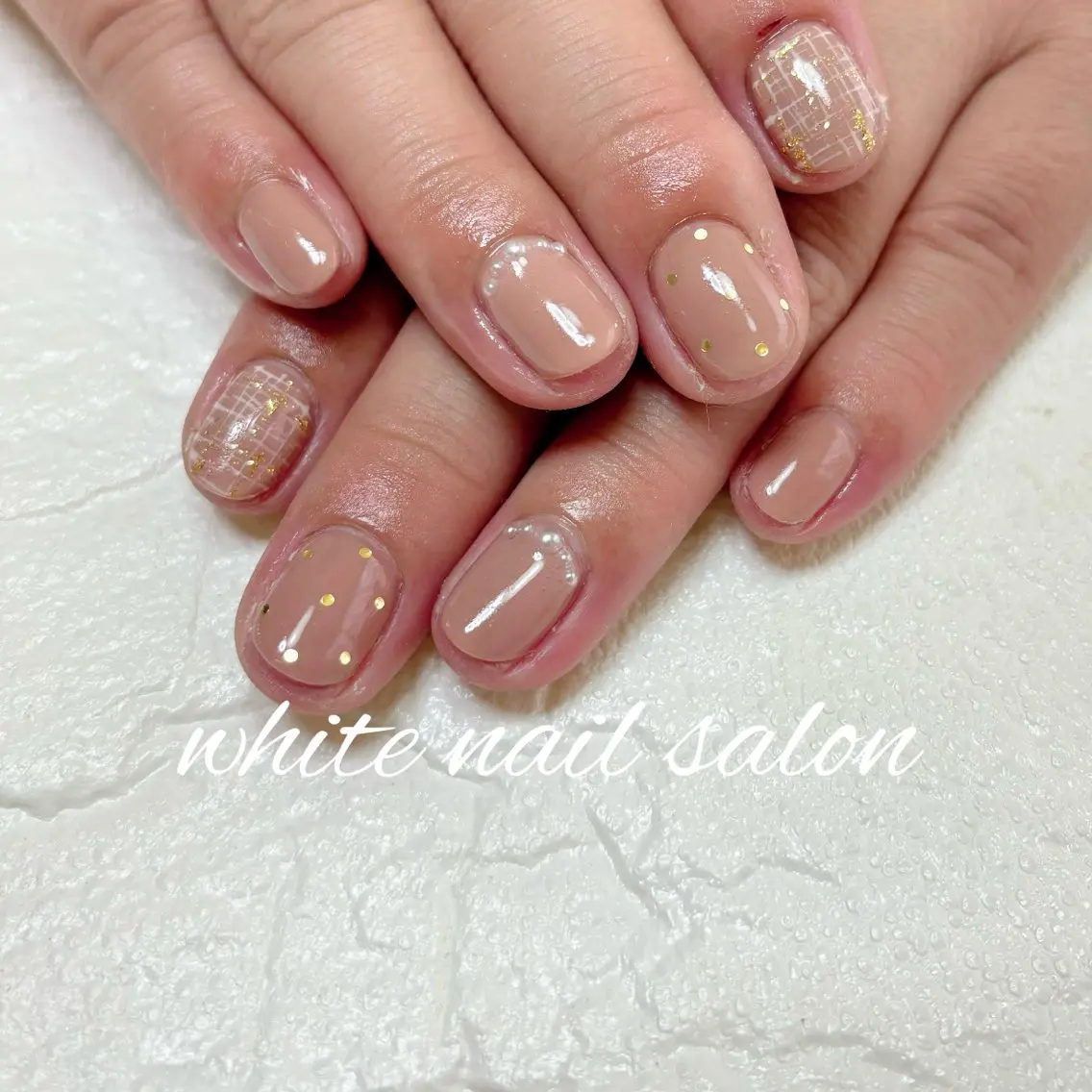 ネイル フットネイル ハンドネイル white nail salonのネイルデザイン