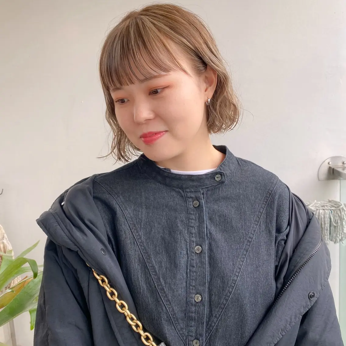 ミディアム カラー カット ヘアカラー トリートメント 艶カラー⁑ナチュラル ⁑中屋恵美🍃のヘアスタイル