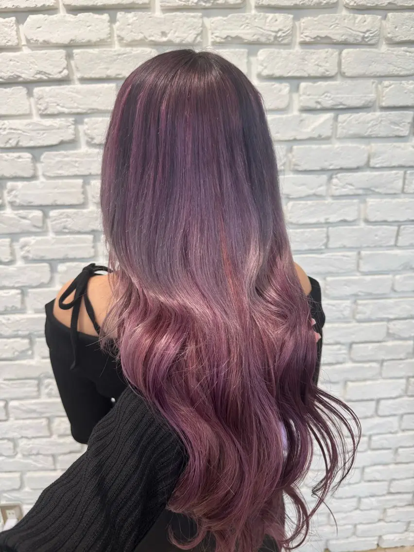 ロング パープルカラー エクステ belle / Honoka🧁のヘアスタイル