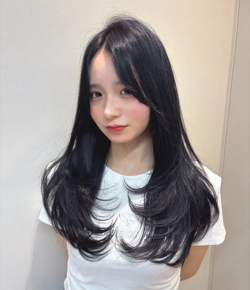 ロング レイヤーカット カット ヘアカラー トリートメント 🌈Hiroki🌈 似合わせヘアのヘアスタイル