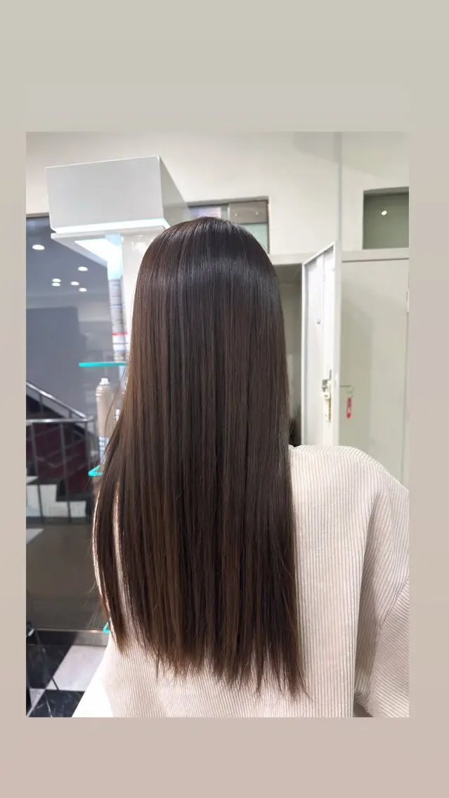 カラー ブラウンカラー GOTO KANANのヘアスタイル