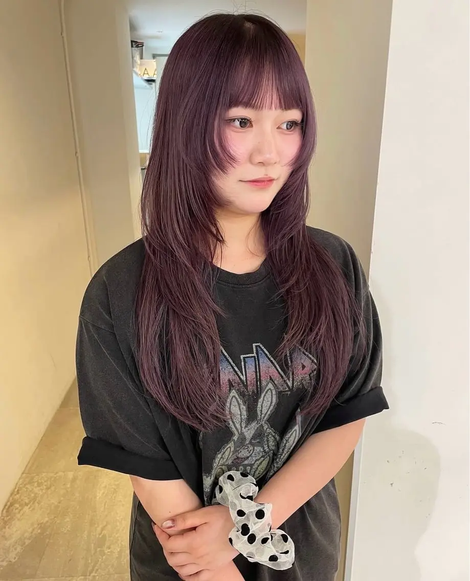 ロング カラー ナナ 福岡美容室のヘアスタイル