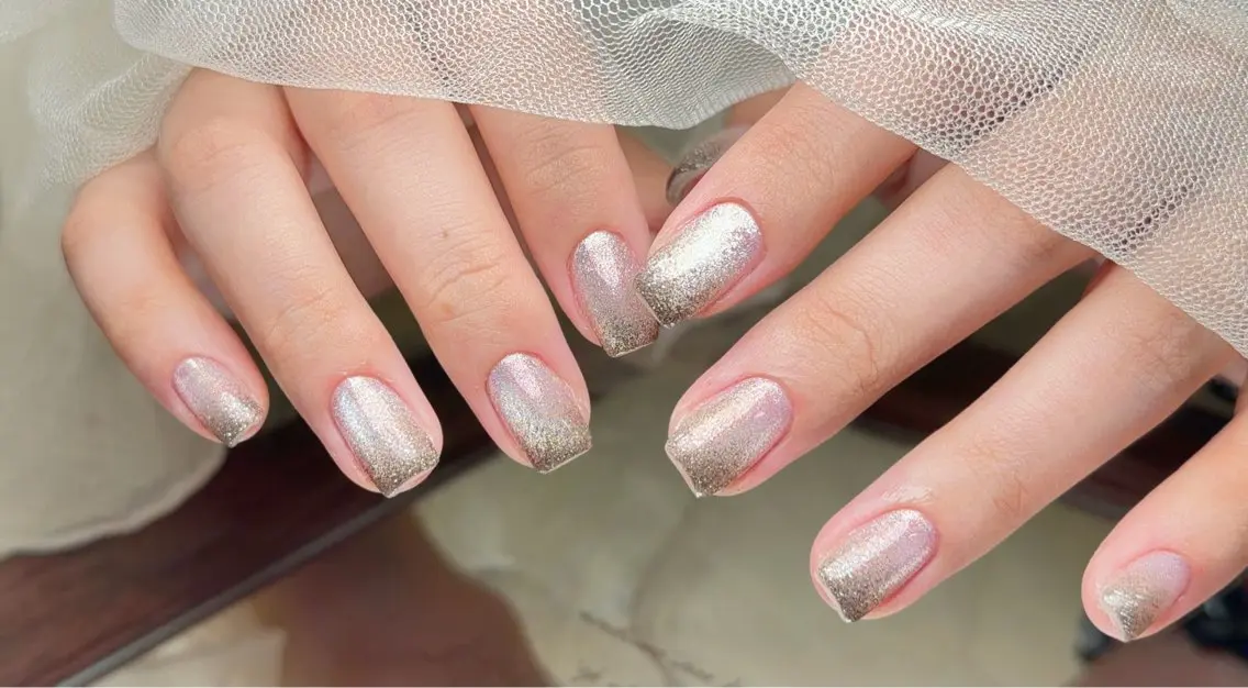 ネイル ラメ(グリッター) ラメグラデーション マグネットネイル Ayumi nails川崎店のネイルデザイン