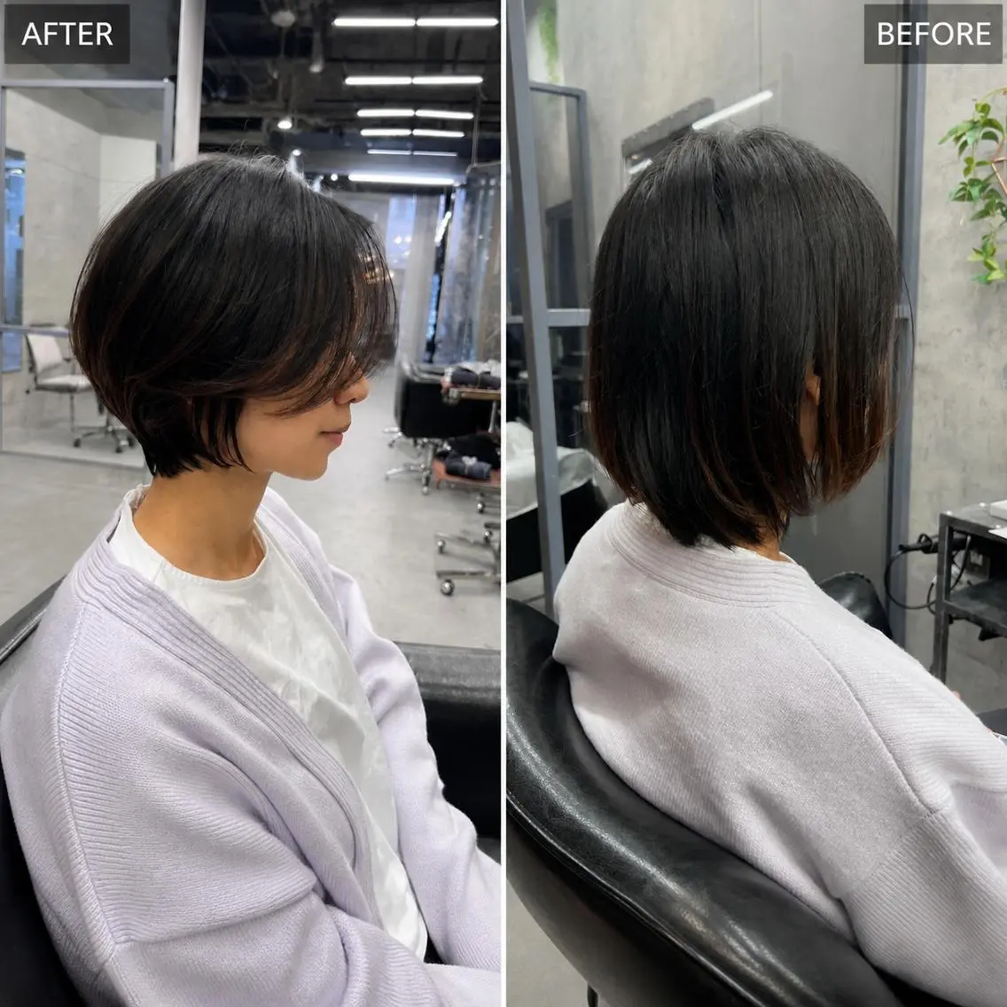 ショート ボブ くびれヘア ショートヘア 銀座｜ショート 曲がる縮毛矯正 渡部のヘアスタイル