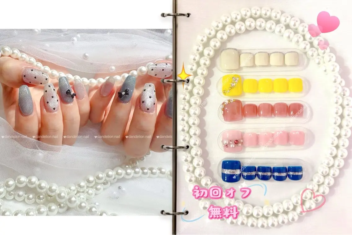 ネイル フットネイル シンプルネイル ワンホンネイル フットネイル dandelion nail北千住のネイルデザイン
