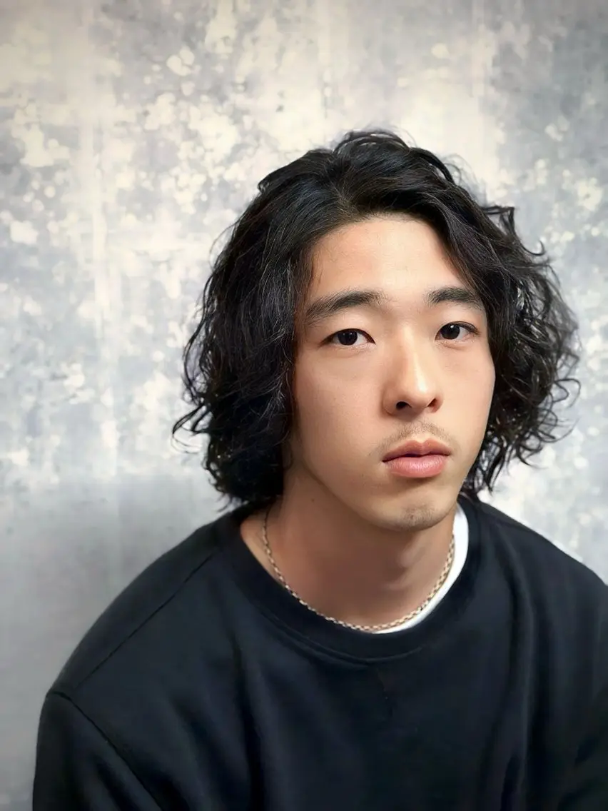 ロング パーマ 齊藤 安弘のヘアスタイル