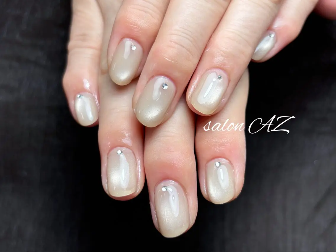 ネイル アートネイル 長さ出し フットネイル フレンチネイル ジェルネイル salon AZのネイルデザイン