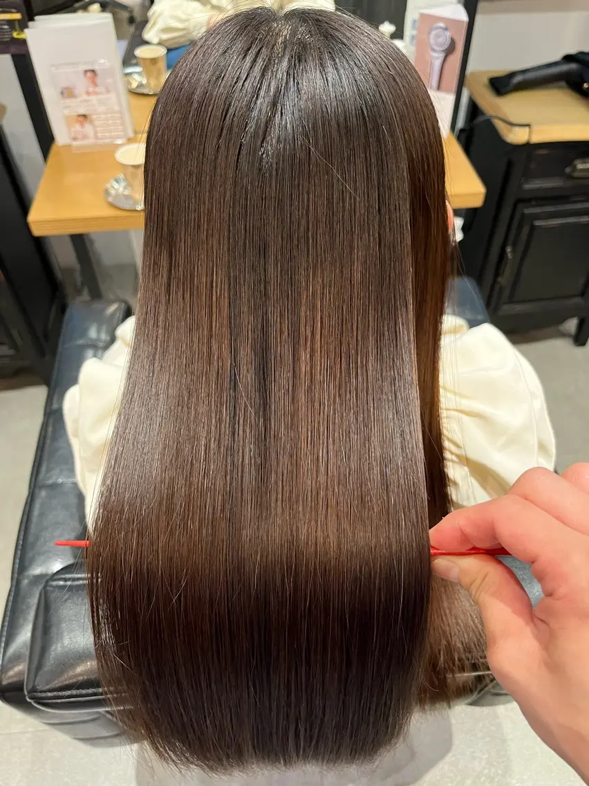 ロング 髪質改善 縮毛矯正 トリートメント 酸熱トリートメント ヘアカラー トリートメント 🌈髪質改善専門🌈 神田 達也のヘアスタイル
