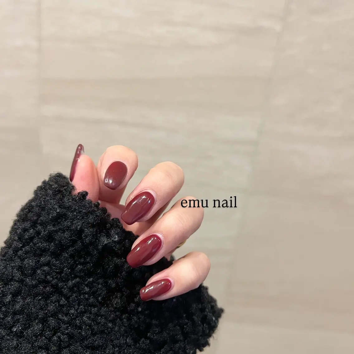 ネイル ワンカラーネイル ハンドネイル emu nailのネイルデザイン