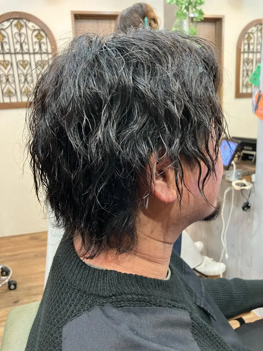 パーマ メンズ 鈴木 小百合のヘアスタイル