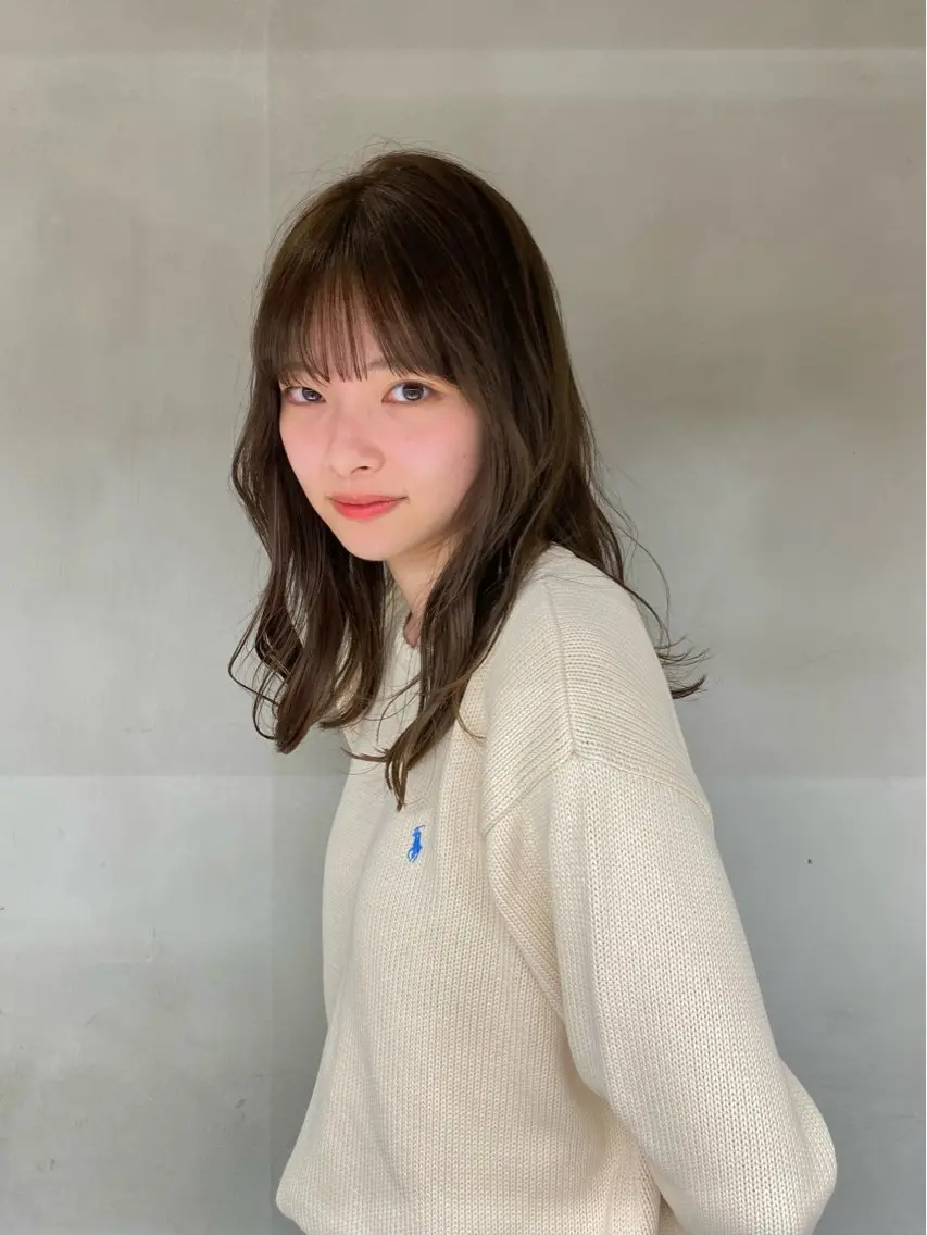ロング カラー カット ヘアカラー トリートメント noa/ 渋谷のヘアスタイル