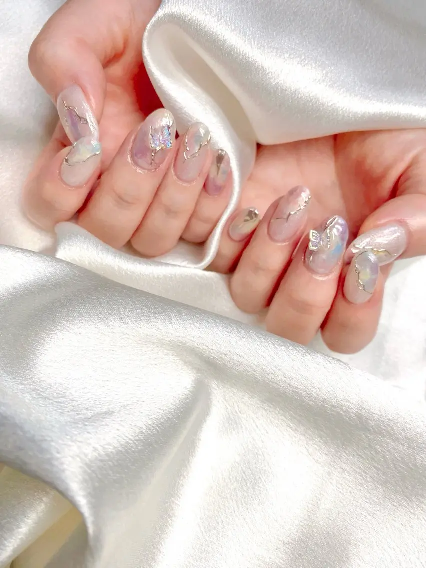 ネイル ニュアンスネイル パステルネイル 春ネイル ハンドネイル Nail salon BeBeのネイルデザイン
