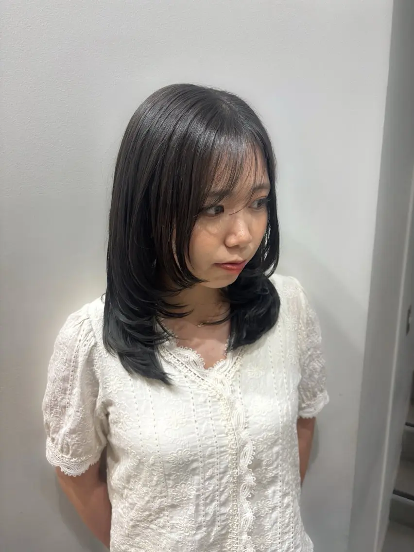 ミディアム カラー Misaki 🍒のヘアスタイル
