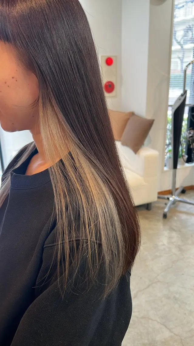 カラー 透明感カラー🫧 高田李胡のヘアスタイル