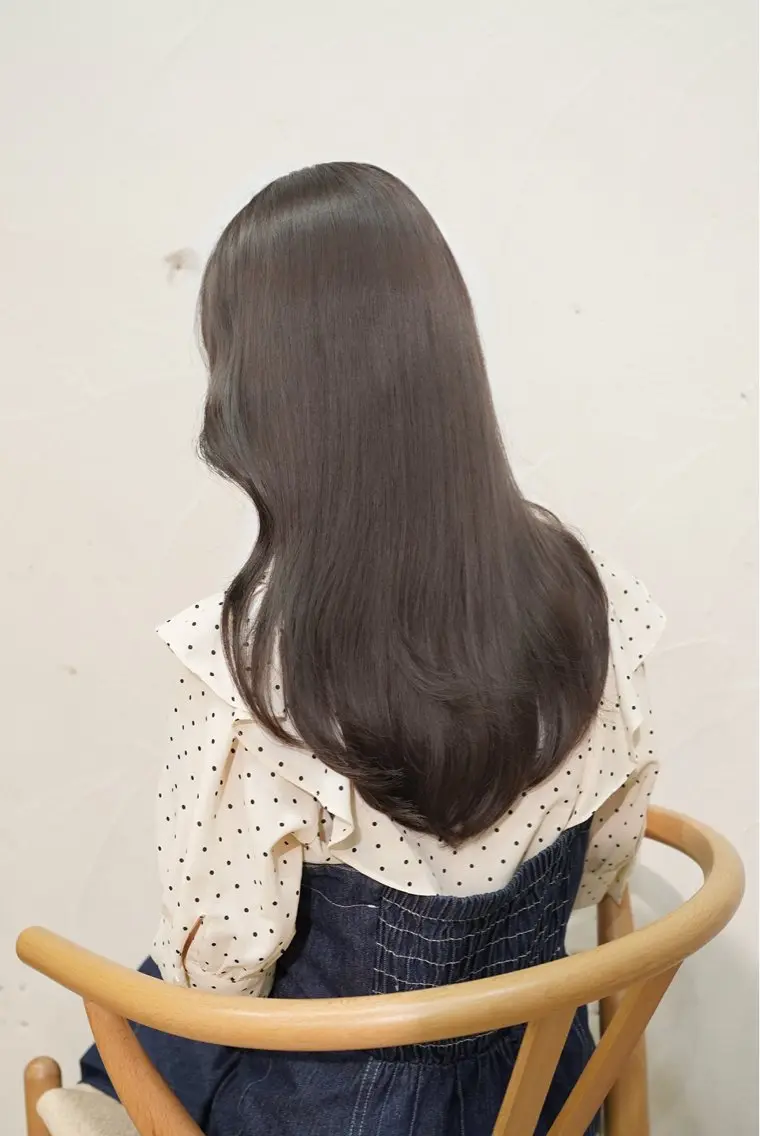 ロング カラー ヘーゼル ヘアカラー ブリーチなし透明感 カラー/チサト🌿のヘアスタイル